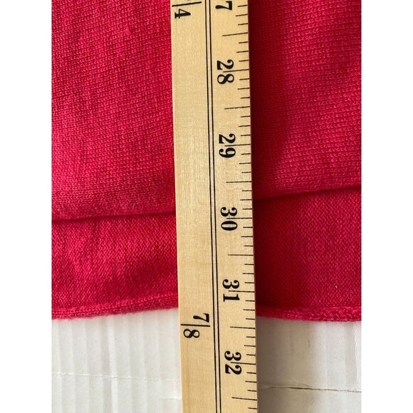 INC Red Lightweight Office Siren Sweater/Tunic Acrylic/Nylon/Wool Blend Size M - Picture 4 of 7